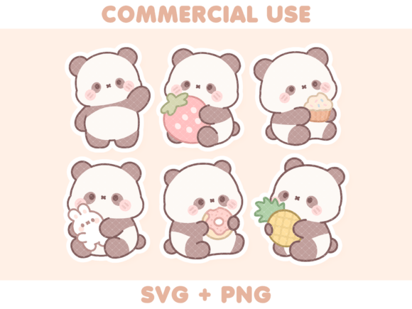 Adorable Panda Illustrations: A Kawaii Design Asset for Modern Creators