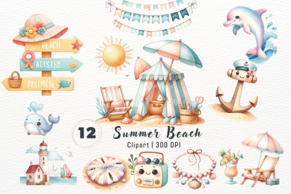 Bring the Coast to Your Screen: Using Summer Beach Clipart