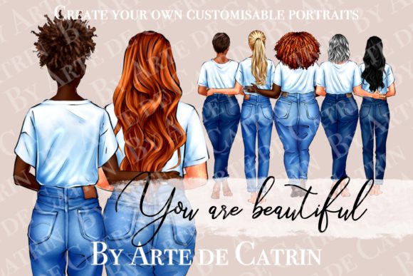 Curvy Girl Clipart, Plus Size Woman: Your Creative Toolkit