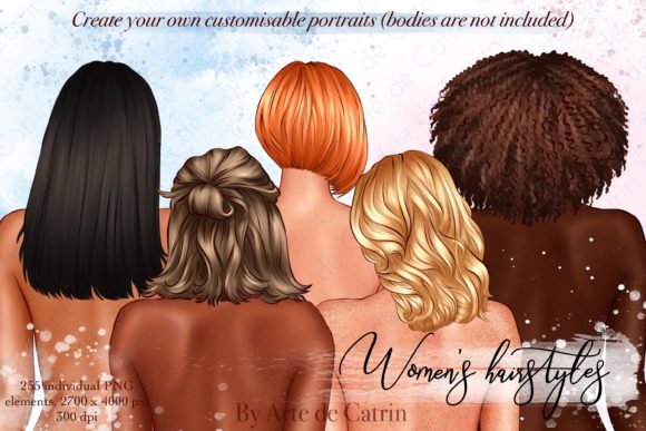 Effortless Elegance: Using a Hair Clipart Pack for Modern Design