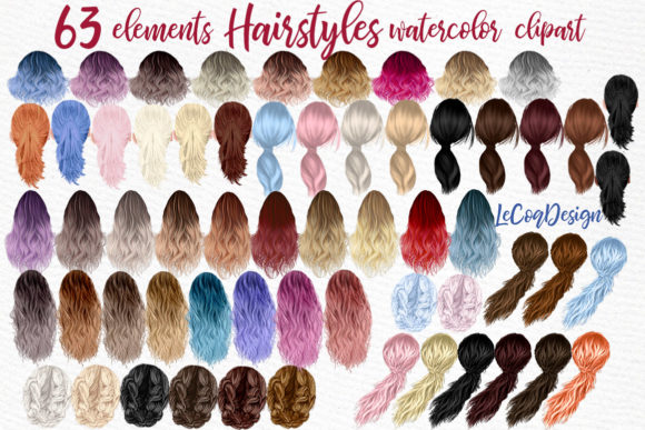 Elevate Your Projects with Ombre Hairstyles Clipart