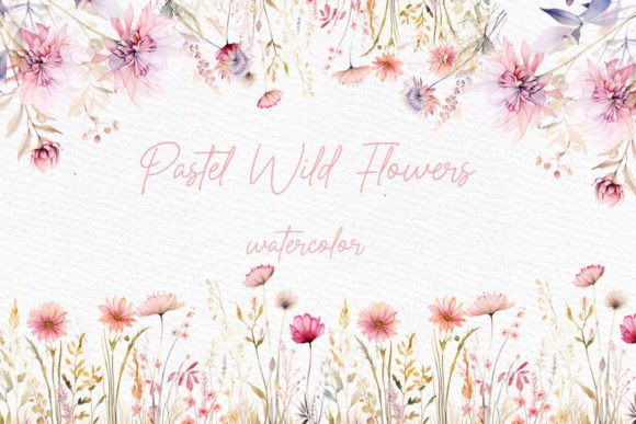Elevate Your Projects with Wild Floral Clipart Watercolor Flowers