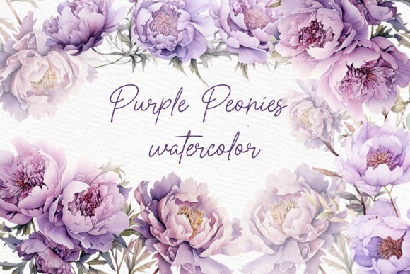 Purple Flowers Clipart Watercolor: A Designer's Delight