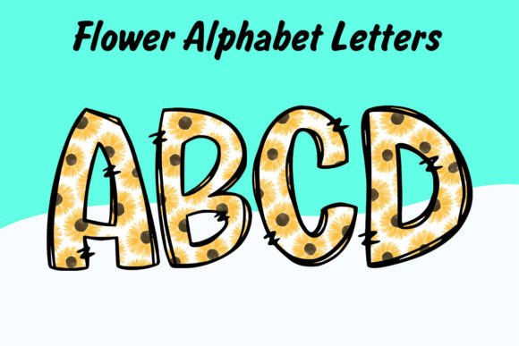 Sunflower Alphabet Doodle Spring Png: A Fresh Take on Seasonal Design
