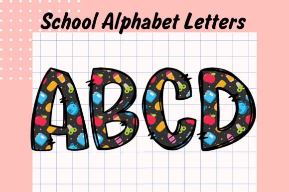 Teacher Alphabet: Unlocking School Doodle Letter2 for Your Projects