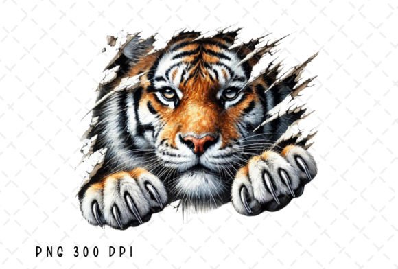 Tiger Face Watercolor Tigers Scratch PNG: Unleashing Wild Creativity