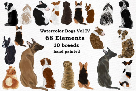 Watercolor Dog Clipart: Breeds & Styles for Every Project